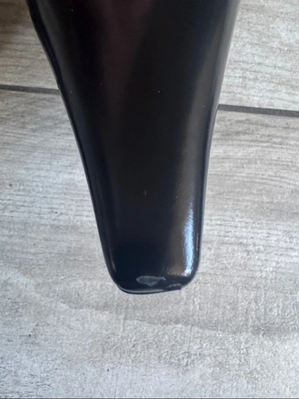 Saint Laurent Lee Black Pointed Slingback Heels with Gold Accent - Picture 7 of 7